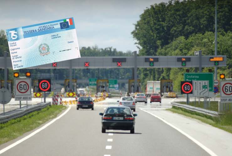 In autostrada con la tessera sanitaria: cosa sapere