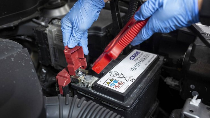 La batteria di un'automobile