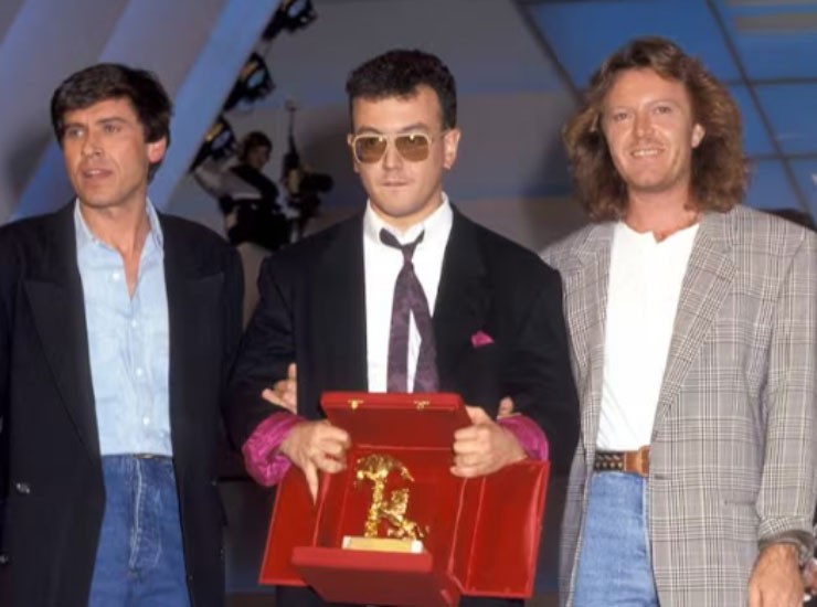 Il trio Morandi-Ruggeri-Tozzi, vincitori del Festival di Sanremo 1987 - Focusicilia.it