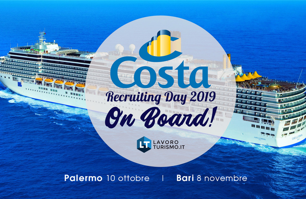 Costa crociere cerca personale a Palermo. I profili richiesti