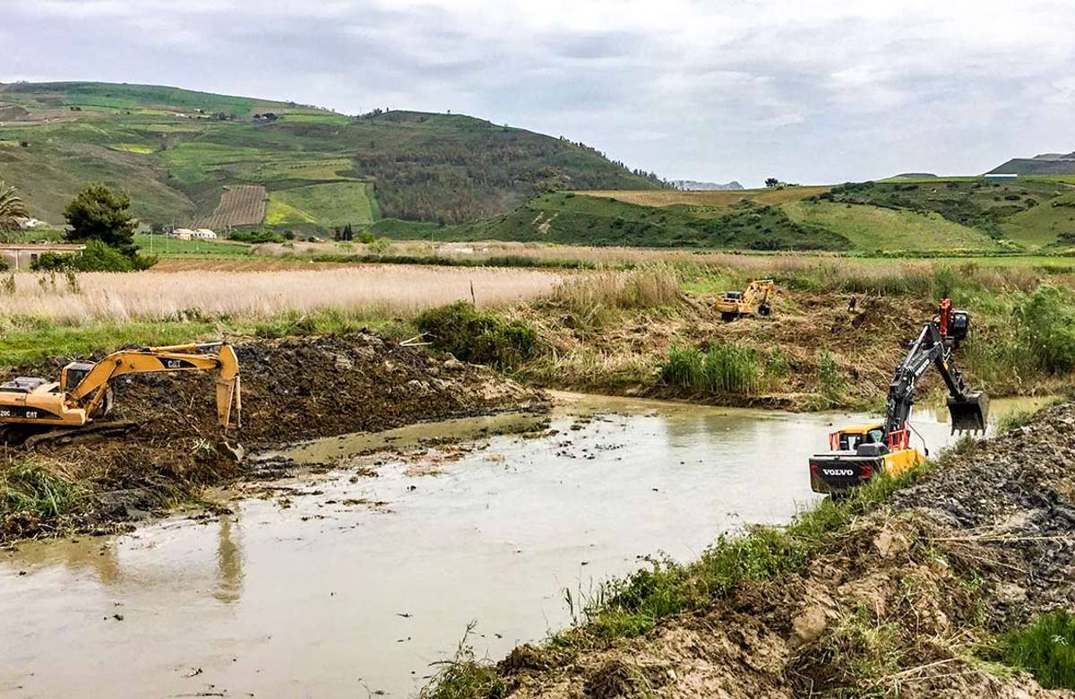 Sicurezza dei corsi d’acqua, tre interventi nel Siracusano
