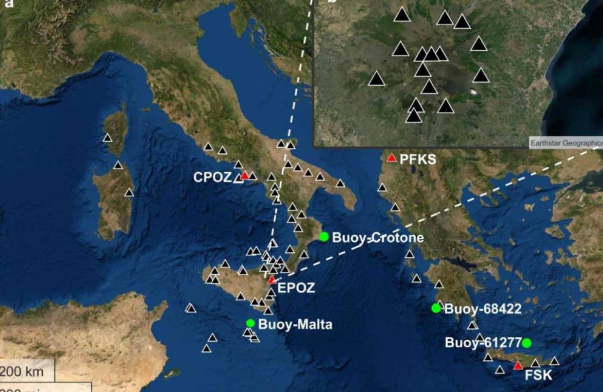 Dai segnali sismici si comprendono i cicloni mediterranei