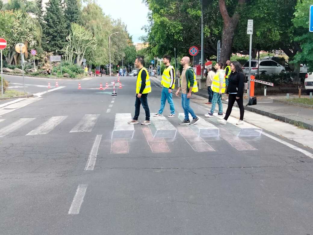 Cittadella universitaria: esperimenti visivi per “calmare il traffico”