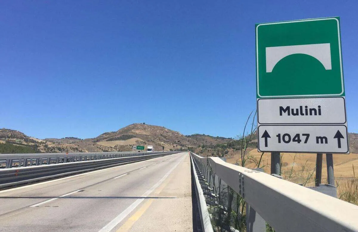 Autostrada A19 Catania-Palermo: recuperato e riaperto il viadotto Mulini