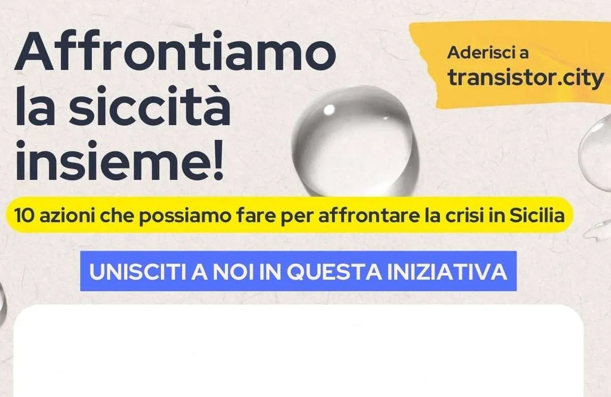“Affrontiamo la siccità insieme”: Il decalogo delle associazioni siciliane