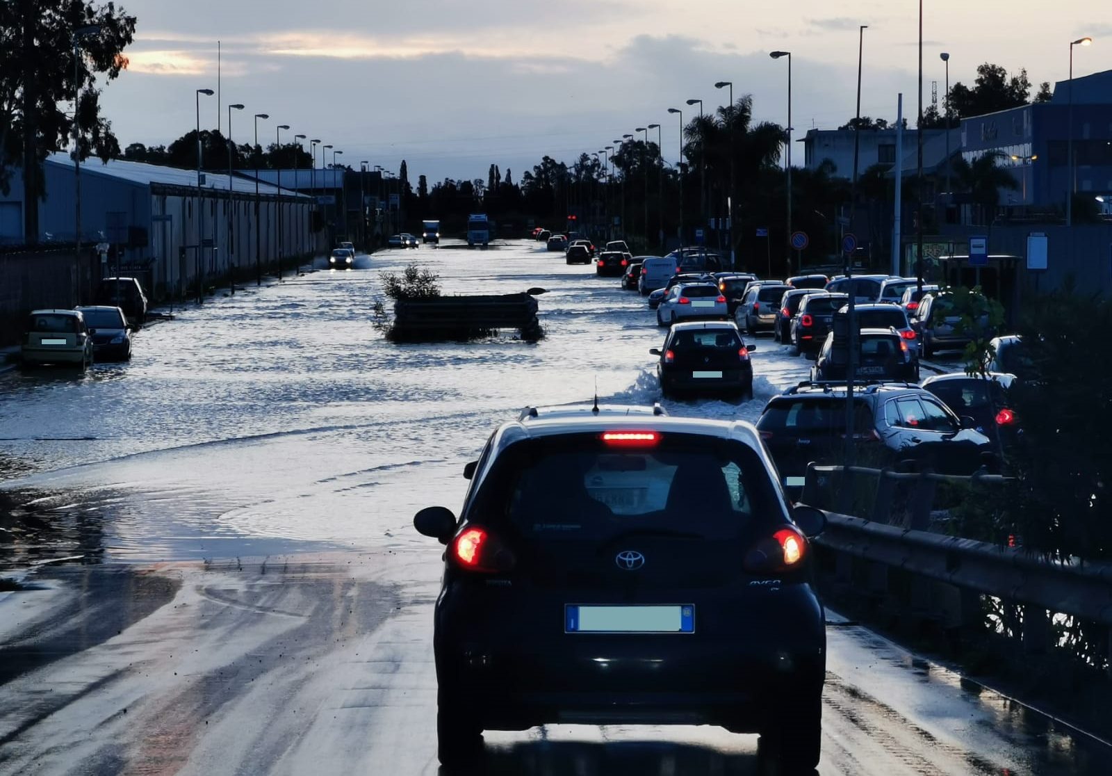 Maltempo, nella zona industriale di Catania c’è già un “rischio allagamenti”