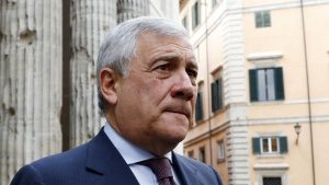 Il ministro degli Esteri Antonio Tajani