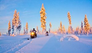 Uno scorcio del paesaggio della Lapponia