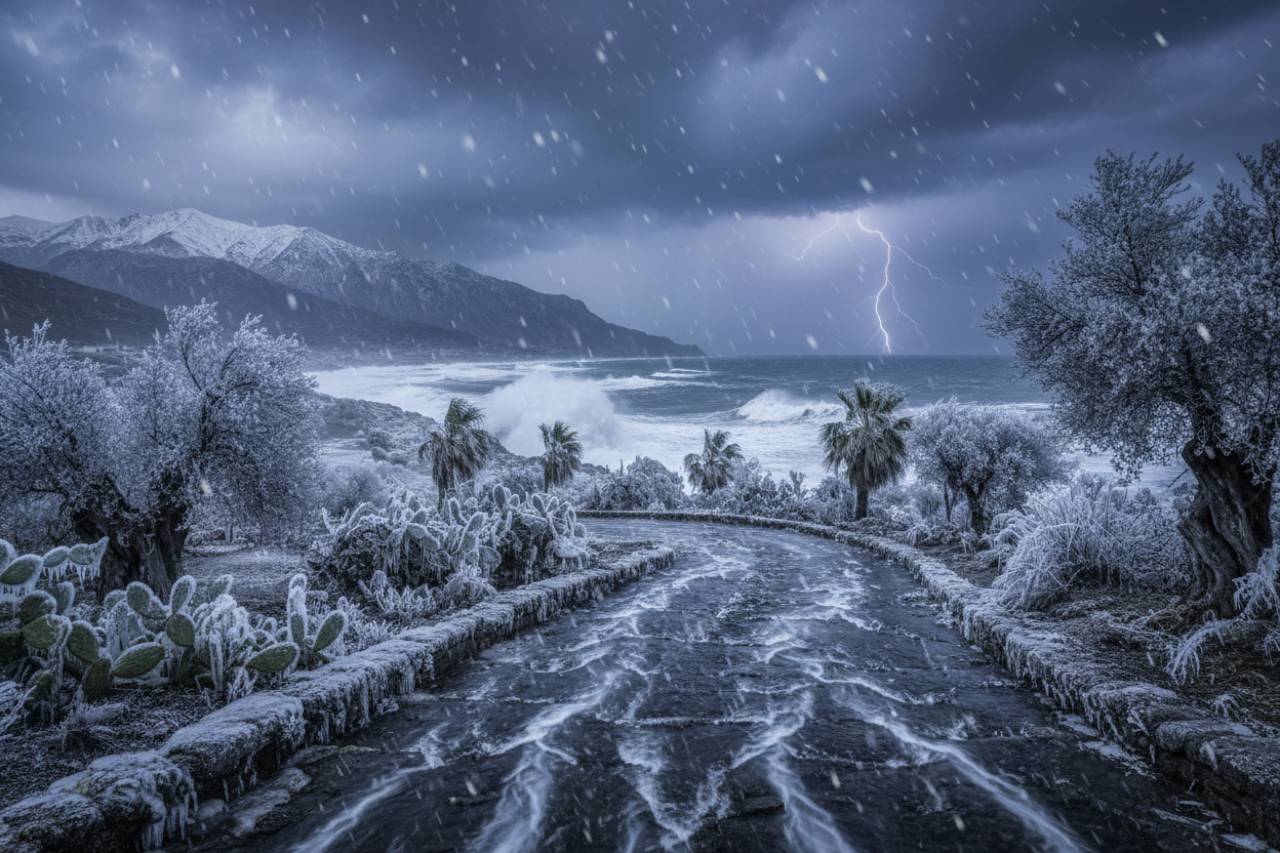 Allerta rossa, ancora emergenza maltempo in Sicilia: no uscite di casa | Onde fin dentro alle case