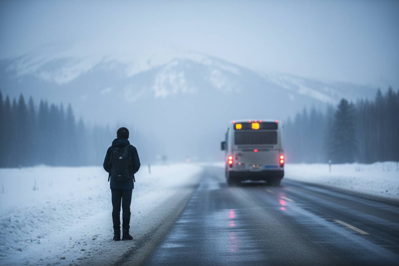È successo di nuovo, minorenne lasciato al freddo: il pullman parte e lo lascia giù a congelare