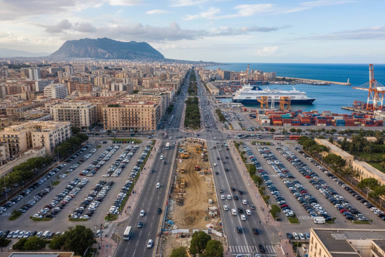 Traffico paralizzato, Palermo stravolta dai lavori | Tempi di percorrenza fuori controllo in queste datte