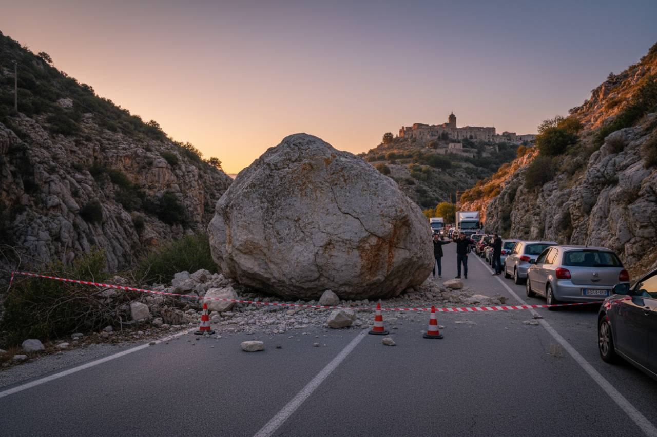 Allerta traffico, Messinese e Agrigentino strade bloccate: caduta massi | Disastro e soccorsi al lavoro